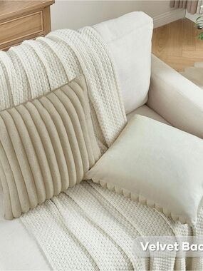 Fluffy Faux Fur Throw Pillow Covers